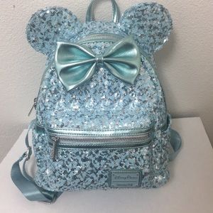 Minnie Mouse Sequin Mini Backpack by Loungefly